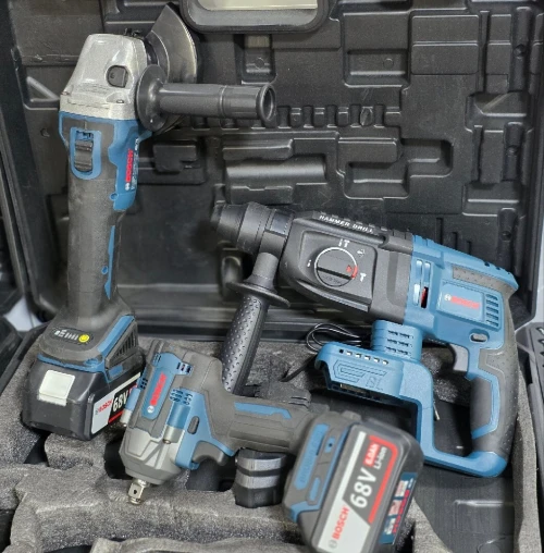 Kit BOSCH 3 articles perforateur bouloneuse Transenaise a batterie 