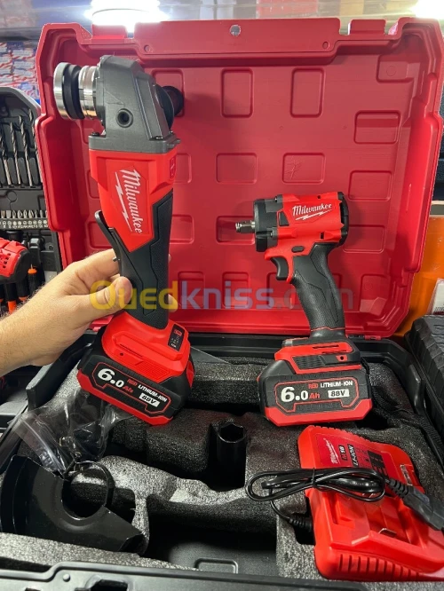 Kit clé à choc tronçonneuse Milwaukee 88v
