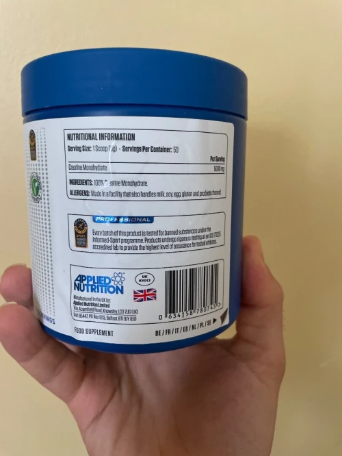 Crèatine monohydrate applied nutrition 