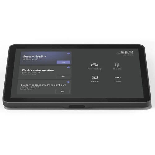Logitech Tap IP Graphite Tablette de contrôle pour salle de visioconférence autonome PoE.