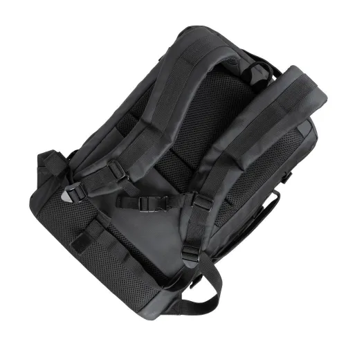 RIVACASE 8465 black Coated ECO Travel Laptop Backpack 17.3
