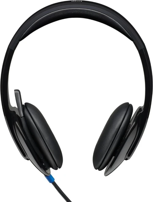 Logitech H540 Casque Filaire, Ecouteurs Stéréo Anti-Parasites, USB, Commandes sur l'Oreillette