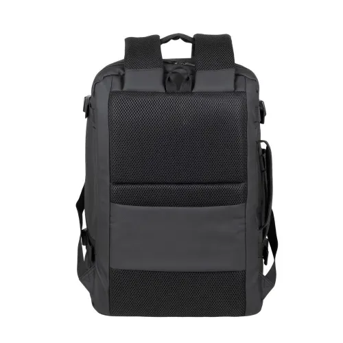 RIVACASE 8465 black Coated ECO Travel Laptop Backpack 17.3