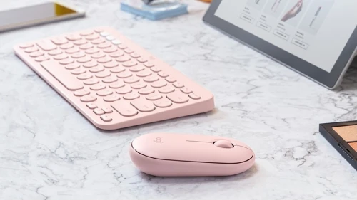 Logitech Pebble M350 Bluetooth Wireless Mouse, rose