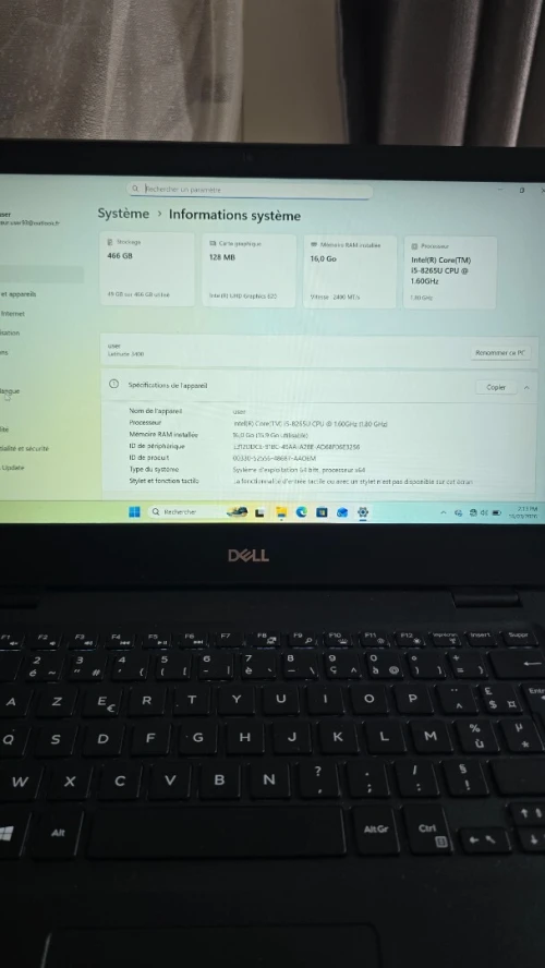 DELL LATITUDE 3400