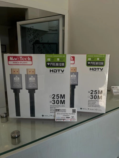Cable HDMI 1.8/3/5/10/15/20/25/30 mètre