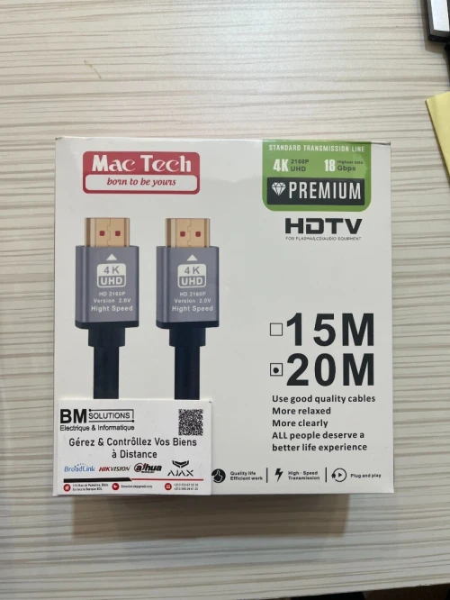 Cable HDMI 1.8/3/5/10/15/20/25/30 mètre