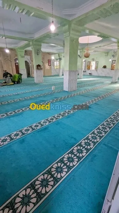 Lavage tapis mosquée  غسيل سجاد