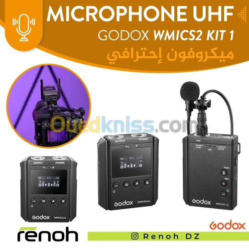 Microphone UHF GODOX WMICS2 KIT 1