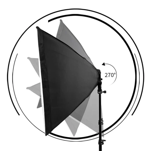 Kit Éclairage SOFTBOX 4 LAMPE AVEC 8 LAMPES 20W