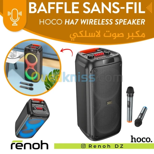 Baffle Sans-Fil HOCO HA7 WIRELESS SPEAKER
