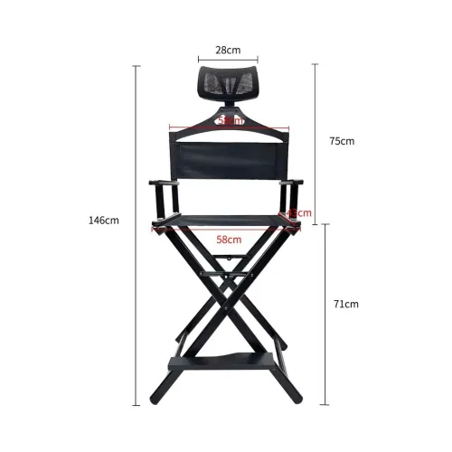 Chaise Director / Makeup En Aluminium (Gold)