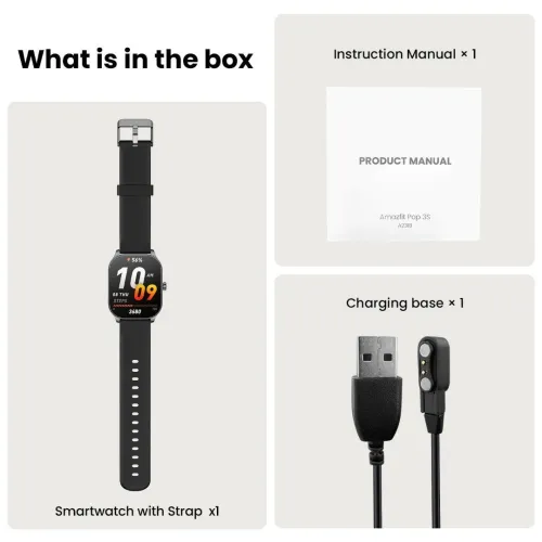 Smartwatch AMAZFIT POP 3S ( Disponible Sur Noir )