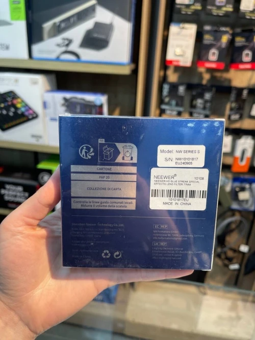 Filtre neewer 77MM HD bleu streak special effect lens filtre
