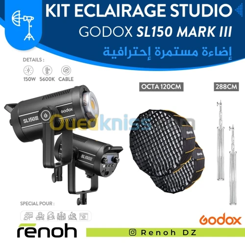 Kit Eclairage Studio GODOX SL150 Mk III