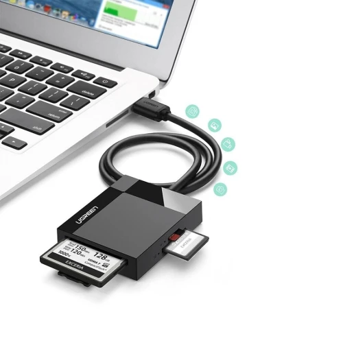 Lecteur Carte Mémoire UGREEN USB 3.0 4-in-1 MULTIFUNCTION (30231) (1m)