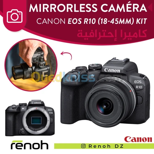 Mirrorless Caméra CANON EOS R10 With 18-45mm LENS