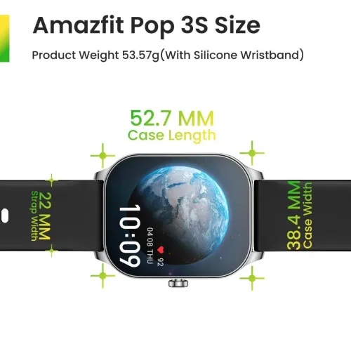 Smartwatch AMAZFIT POP 3S ( Disponible Sur Noir )