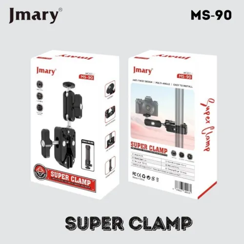 Super Clamp Pour Smartphone / Caméra JMARY MS-90 ( Avec Support Smartphone Inclu )
