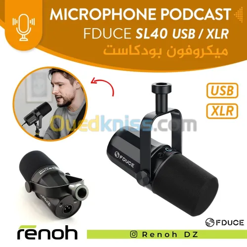 FDUCE SL40 Vocal Dynamic Podcast Microphone