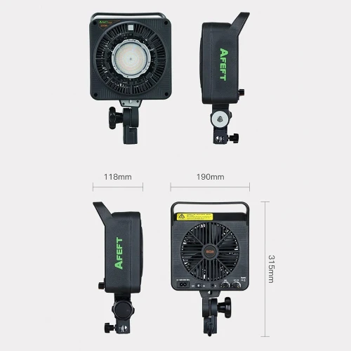 Kit Eclairage Studio AFEFT SQ2 (OCTA K3 90cm) ( 250W / Bi-Color )