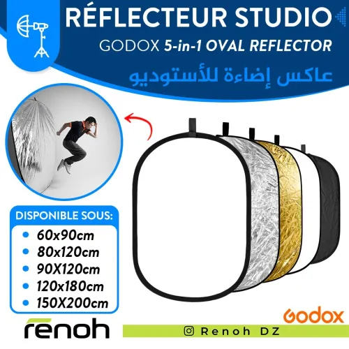 Réflecteur De Lumiére GODOX 5 in 1 OVAL REFLECTOR