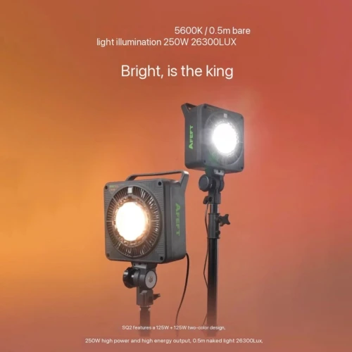 Kit Eclairage Studio AFEFT SQ2 (OCTA K3 90cm) ( 250W / Bi-Color )