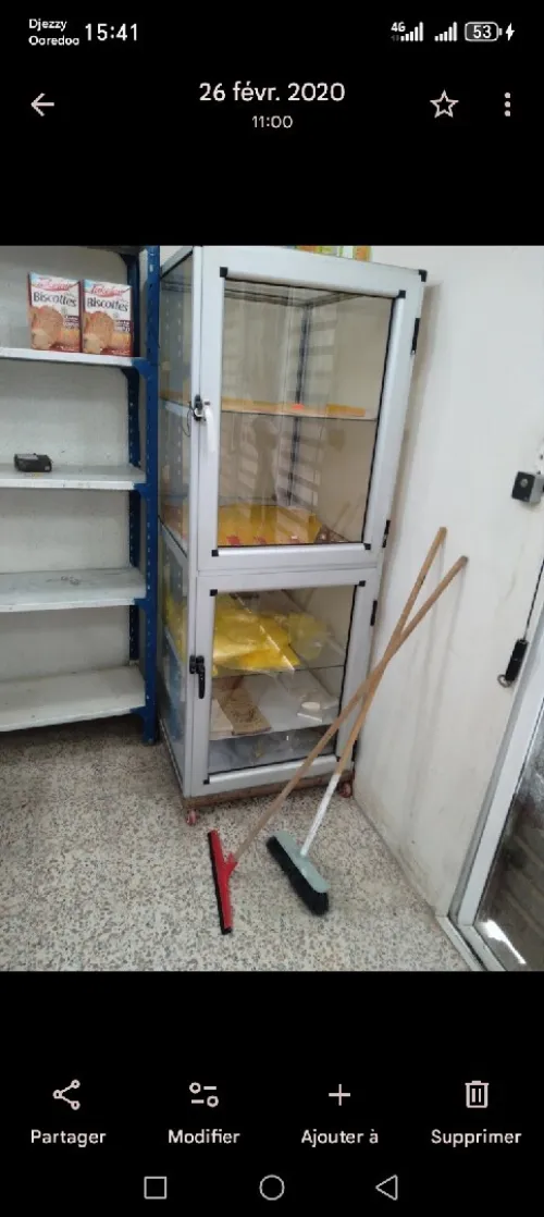 Matériel alimentation crémerie frigo congelateur vitrine aluminium