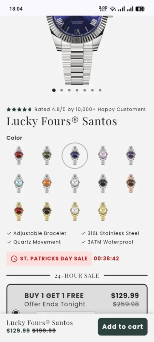 Lucky fours watch