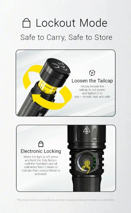 NITECORE LAMPE EX7 6000 LUMENS RECHARGEABLE 