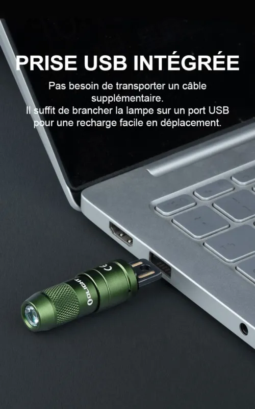 OLIGHT MINI LAMPE IMINI 2 RECHARGEABLE 50 LUMENS 