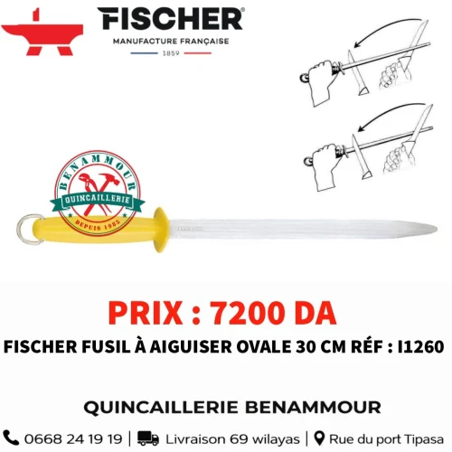Fischer fusil a aiguiser ovale 30 CM