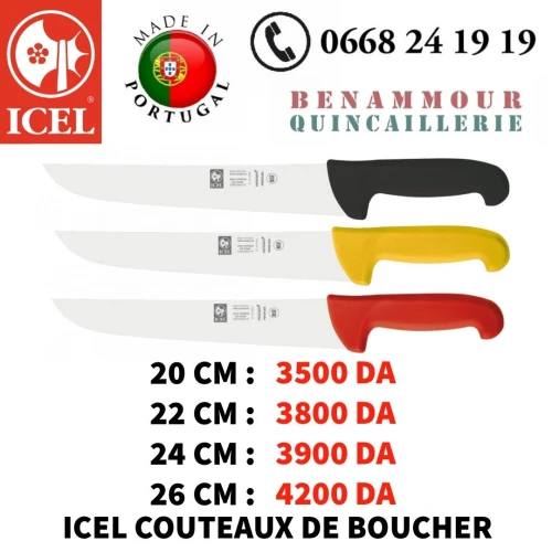 ICEL Couteaux de boucher