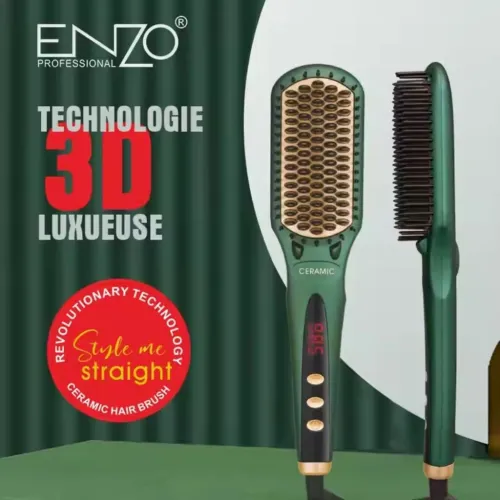 Brosse Lissante ENZO Haute Performance et Technologie Avancée فرشاة الشعر
