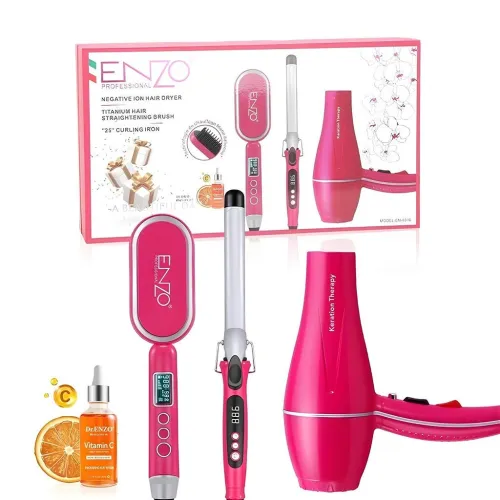 Pack Sèche-Cheveux Professionnel 3en1 Enzo  طقم مجفف شعر