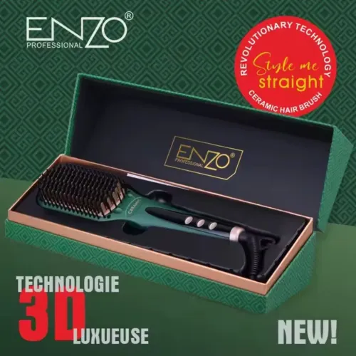 Brosse Lissante ENZO Haute Performance et Technologie Avancée فرشاة الشعر
