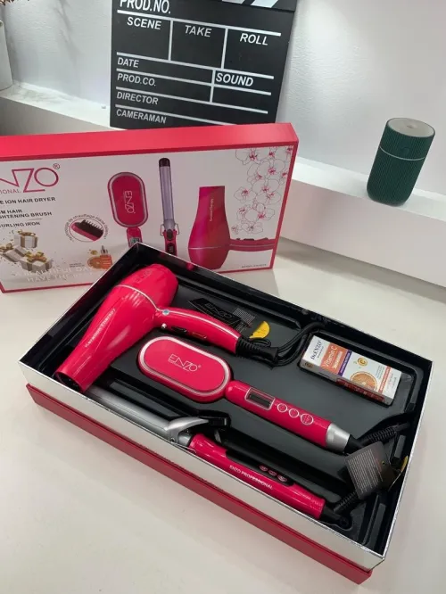Pack Sèche-Cheveux Professionnel 3en1 Enzo  طقم مجفف شعر
