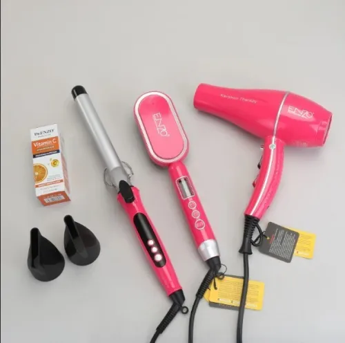 Pack Sèche-Cheveux Professionnel 3en1 Enzo  طقم مجفف شعر