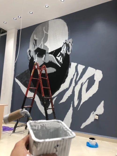 Dessin mural et peinture رسم الجداريات 