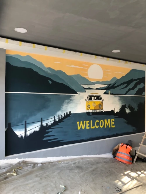 Dessin mural et peinture رسم الجداريات 