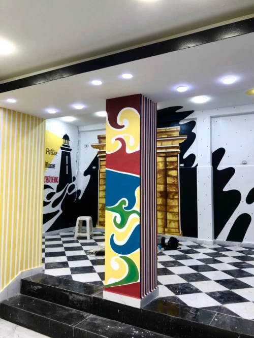 Dessin mural et peinture رسم الجداريات 