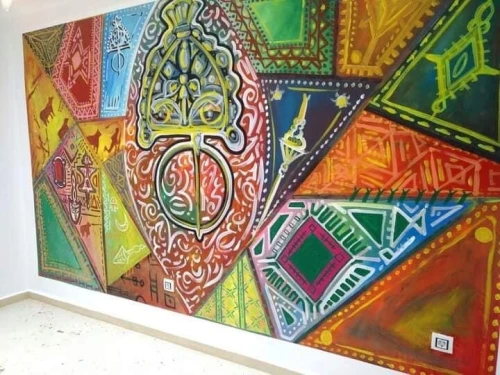 Dessin mural et peinture رسم الجداريات 