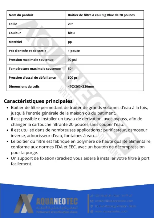Carter Filtre Big Blue