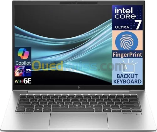 LAPTOP HPELITE BOOK 840 G11 :  ULTRA 7 -155U - 16GB -512 SSD -ECRAN 14" IPS WUXGA - WINDOWS 11 PRO