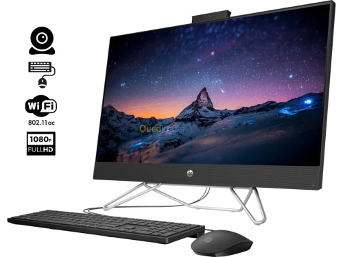 ALL IN ONE HP  i3-13 EME-  8 GB - SSD 512 GB -ECRAN  22" FHD - CLAVIER ET SOURIS