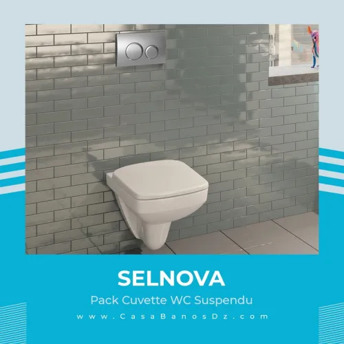 Pack Cuvette WC Suspendue SELNOVA GEBERIT Rimfree
