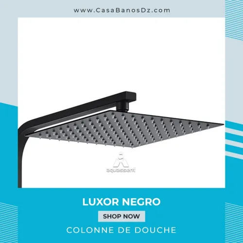 Colonne De Douche LUXOR Noir AQUASSENT