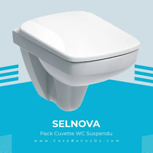 Pack Cuvette WC Suspendue SELNOVA GEBERIT Rimfree