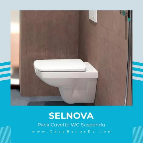 Pack Cuvette WC Suspendue SELNOVA GEBERIT Rimfree