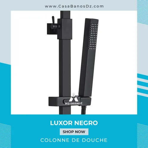 Colonne De Douche LUXOR Noir AQUASSENT
